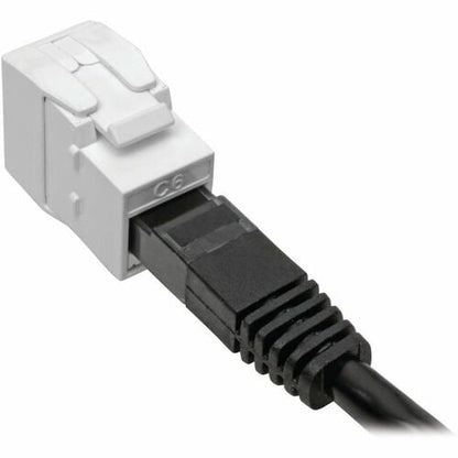 Conector Keystone N238-001-GY-TF de Tripp Lite by Eaton Cat6a/Cat6/Cat5e, blanco, TAA -
