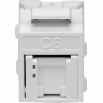 Conector Keystone N238-001-GY-TF de Tripp Lite by Eaton Cat6a/Cat6/Cat5e, blanco, TAA -
