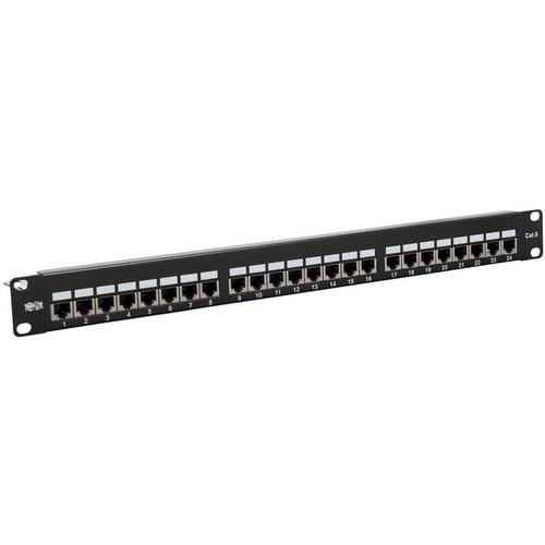 Panel de conexión Cat6 de 24 puertos N252-024-SH-K de Tripp Lite by Eaton