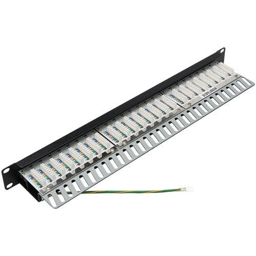 Panel de conexión Cat6 de 24 puertos N252-024-SH-K de Tripp Lite by Eaton
