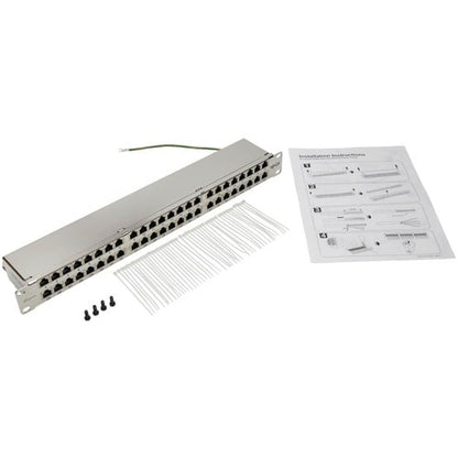 Panel de conexión Cat6 de 48 puertos N252-048-SH-K de Tripp Lite by Eaton