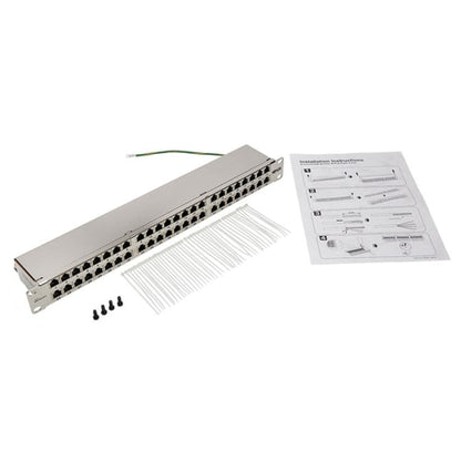 Panel de conexión Cat6 de 48 puertos N252-048-SH-K de Tripp Lite by Eaton