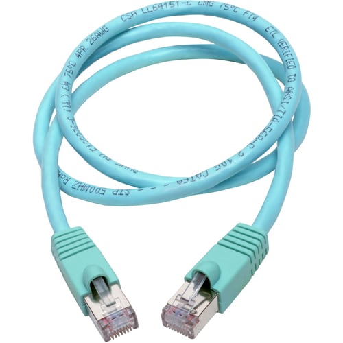 Tripp Lite by Eaton N262-003-AQ Cat.6a STP Patch Network Cable - 3 ft (0.91 m) C