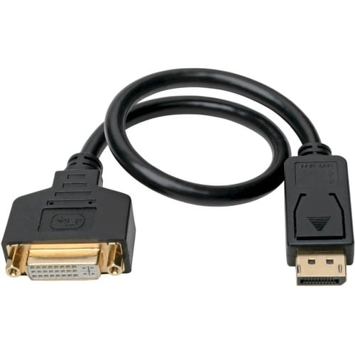 Adaptador de cable DisplayPort a DVI Tripp Lite by Eaton P134-001-GC - M/H, negro, 30 cm - 1 f