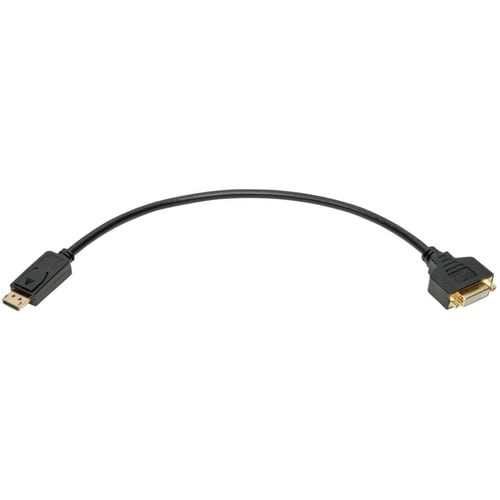 Adaptador de cable DisplayPort a DVI Tripp Lite by Eaton P134-001-GC - M/H, negro, 30 cm - 1 f
