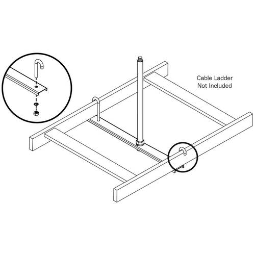 Support de plafond Tripp Lite by Eaton SRLCNTRSPPT12 pour échelle à câbles