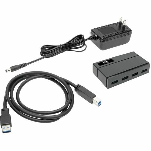 Hub USB 3.0 SuperSpeed ​​Tripp Lite by Eaton 4 ports pour données et chargement USB - USB