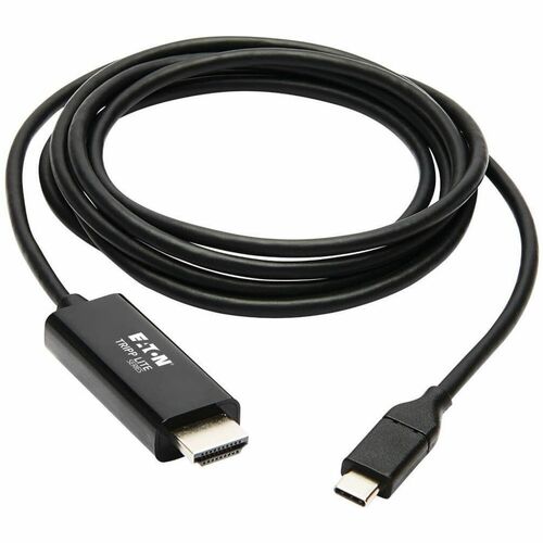 Tripp Lite by Eaton U444-006-H4K6BE USB-C to HDMI Adapter, M/M, Black, 6 ft. - 6 ft (1.83