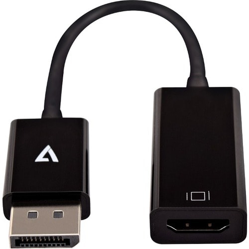 Adaptateur DisplayPort vers HDMI V7 noir fin