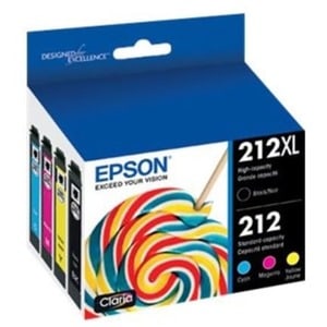 Cartucho de tinta de inyección de tinta original Epson T212 de alto rendimiento - Combo