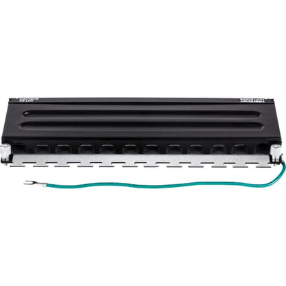 Panel de conexión blindado TRENDnet Cat6A de 12 puertos, compatible con 10G, Cat5e, Cat6 y Cat6A