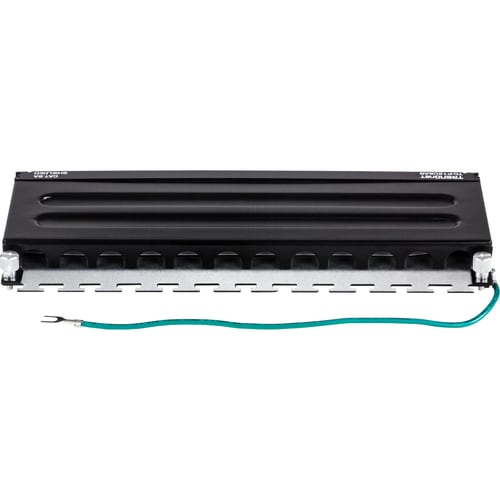 Panel de conexión blindado TRENDnet Cat6A de 12 puertos, compatible con 10G, Cat5e, Cat6 y Cat6A