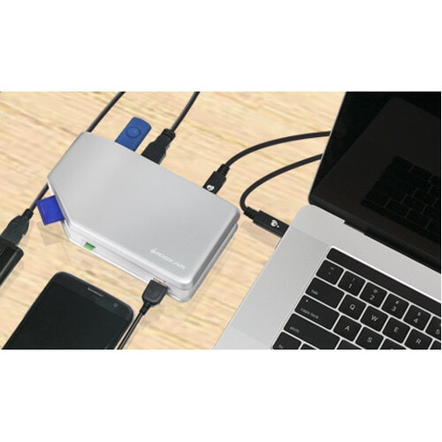 Concentrador USB-C IOGEAR con lector de tarjetas - USB 3.1 (2.ª generación) Tipo C