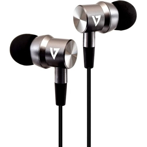V7 Noise Isolating Stereo Earbuds with Inline Micr