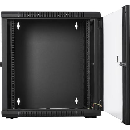 Boîtier mural en verre pour rack 12U V7 - Boîtier mural en verre pour rack 12U
