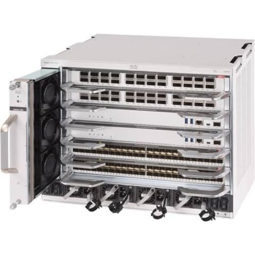 Cisco Catalyst 9600 Series 6 Slot Chassis - Modular - 8U - Rack-mounta