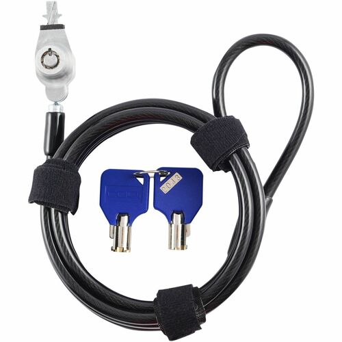 Cerradura de cable con llave bilateral CODi para ranuras de cuña con dos llaves - Cable de 6 pies (1,83 m)