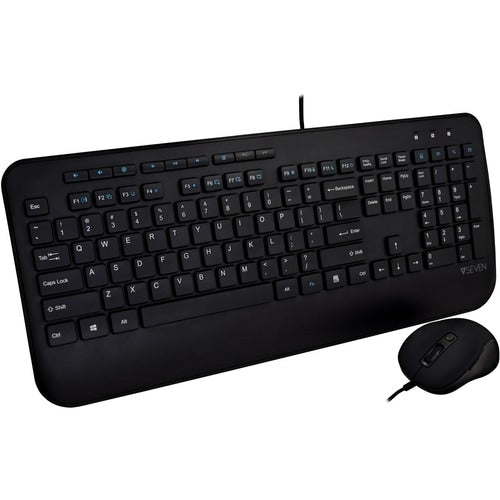 Clavier USB pleine taille V7 CKU300US avec repose-poignets et ambidextre