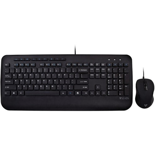 V7 CKU300USFull Size USB Keyboard with Palm Rest and Ambidextrous
