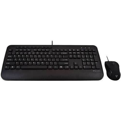 V7 CKU300USFull Size USB Keyboard with Palm Rest and Ambidextrous
