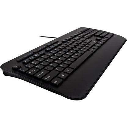 V7 CKU300USFull Size USB Keyboard with Palm Rest and Ambidextrous