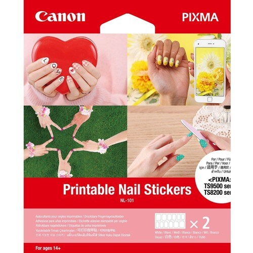 Autocollants pour ongles imprimables Canon NL-101 - 2 feuilles