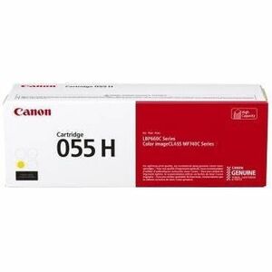 Canon 055H Original High Yield Laser Toner Cartridge - Yello