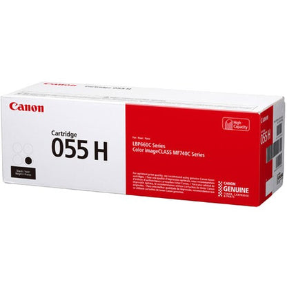 Canon 055 Original High Yield Laser Toner Cartridge - Black