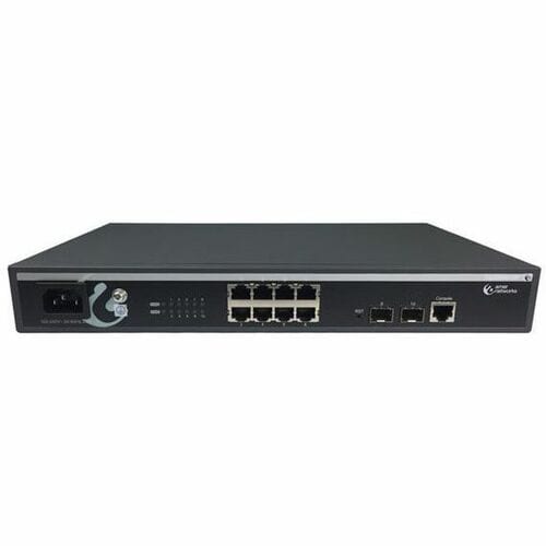 COMMUTATEUR L2 GIGABIT POE 8 + 2 PORTS 124 W