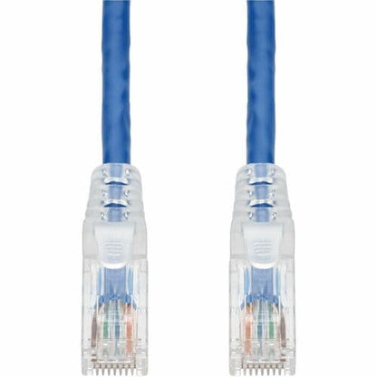 Câble Ethernet Cat. 6 en PVC bleu AddOn de 2,1 m, anti-accroc, gaine transparente facile, TAA RJ