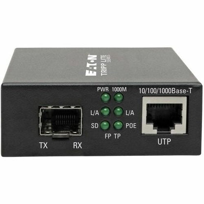 Tripp Lite by Eaton Gigabit SFP Fiber to Ethernet Media Converter, POE+