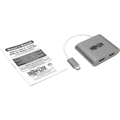 Adaptador de audio y video HDMI/USB U444-06N-2H-MST de Tripp Lite by Eaton - 1 x USB tipo C USB 3.1 T