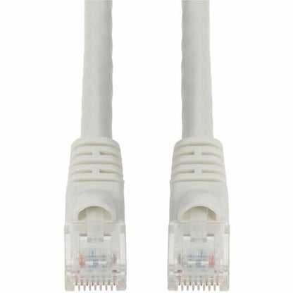 AddOn 8ft White CAT 6 PVC Ethernet Cable Snagless Bubble Boot RJ