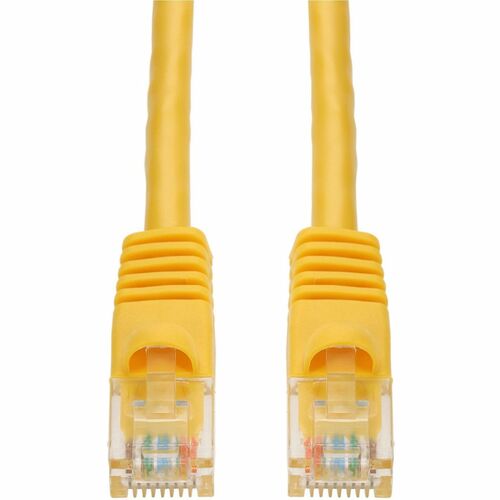 Câble Ethernet Cat. 6 en PVC jaune AddOn 30 cm avec gaine à bulles anti-accroc RJ