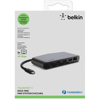 Estación de acoplamiento para portátil Belkin Mini Thunderbolt 3