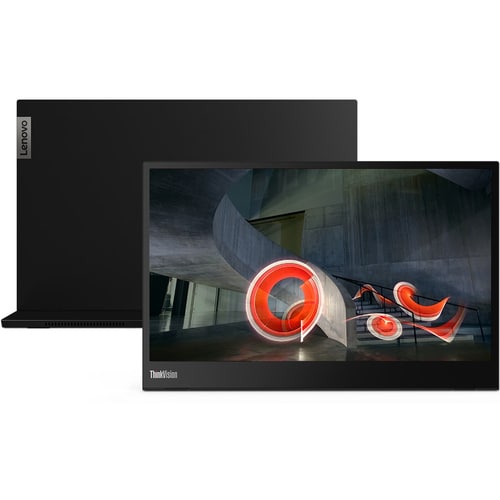 Moniteur LCD Full HD Lenovo ThinkVision M14 14 pouces - 16:9 - Noir corbeau