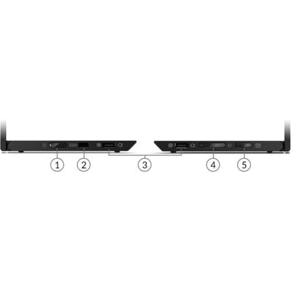 Moniteur LCD Full HD Lenovo ThinkVision M14 14 pouces - 16:9 - Noir corbeau