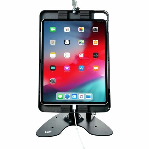Soporte de quiosco de seguridad dual digital CTA para iPad Pro de 12,9 pulgadas Gen 3, 4 y 5 - Hasta t