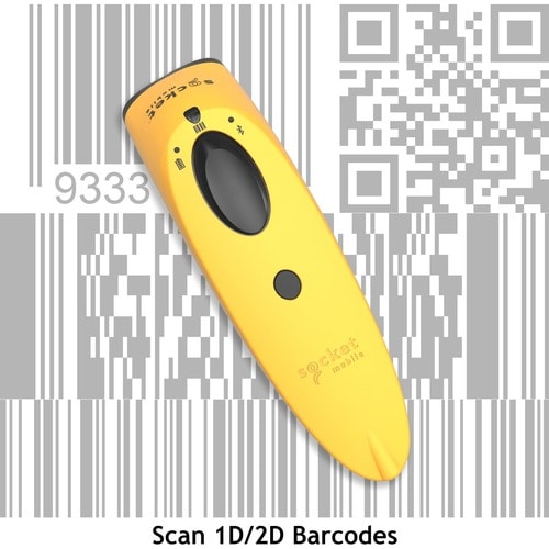 Socket Mobile SocketScan® S740, lecteur de codes-barres universel, jaune et station de charge