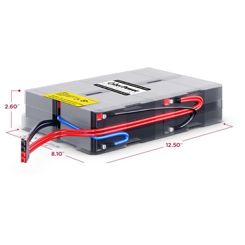 Cartouche de batterie de remplacement CyberPower CyberPower RB1290X4F - 4 x 1