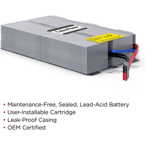 Cartouche de batterie de remplacement CyberPower CyberPower RB1290X4F - 4 x 1