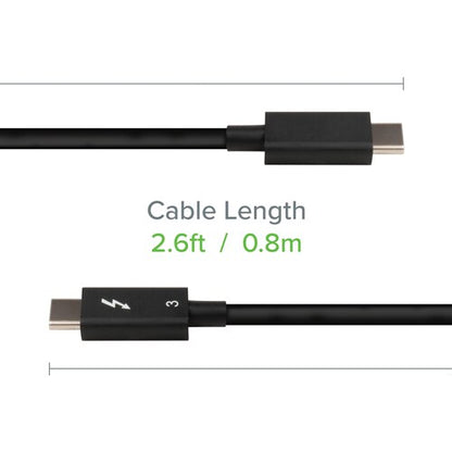 Plugable Thunderbolt 3 Cable 40Gbps Supports 100W