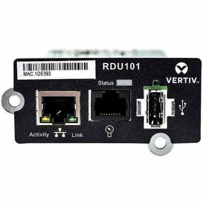 Tarjeta de red Vertiv Liebert IntelliSlot RDU101 | Anuncio de gestión remota