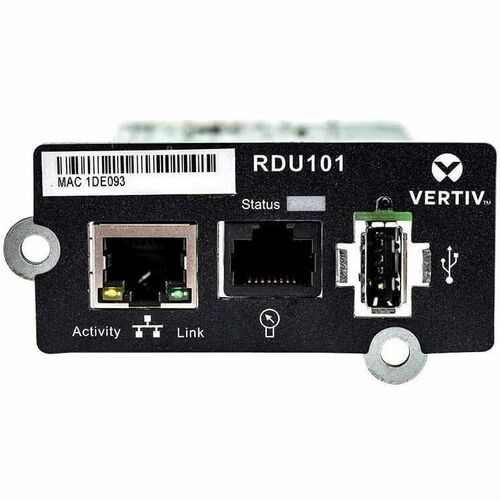 Tarjeta de red Vertiv Liebert IntelliSlot RDU101 | Anuncio de gestión remota