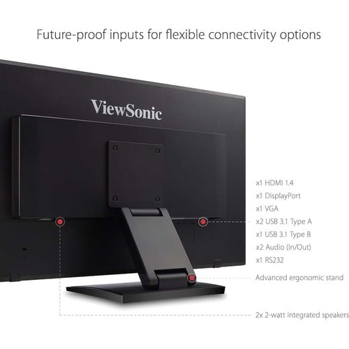 Écran tactile LCD ViewSonic TD2760 27 pouces - 16:9 - 6 ms