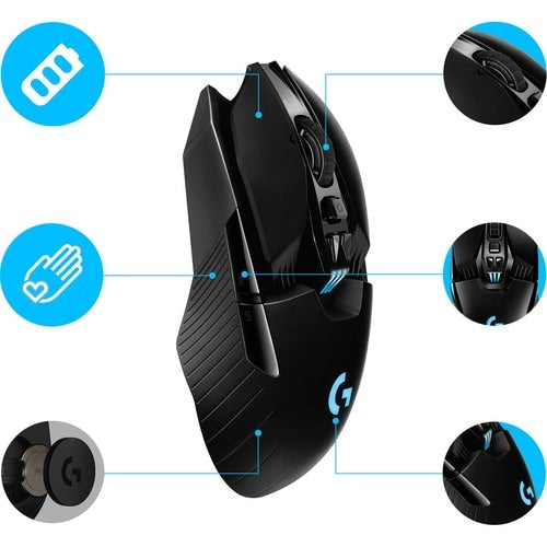 Ratón inalámbrico para juegos Logitech G903 LIGHTSPEED - PMW3366 - Cable/Inalámbrico