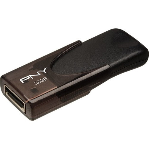 32GB ATTACHE 4 USB 2.0 BLACK CAPLESS