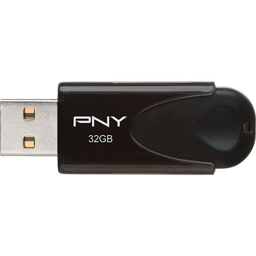 32GB ATTACHE 4 USB 2.0 BLACK CAPLESS