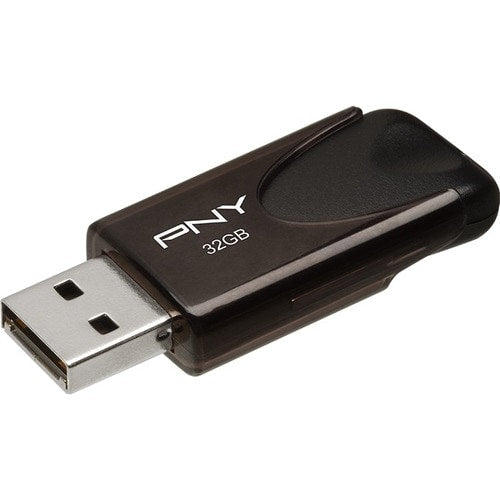 32GB ATTACHE 4 USB 2.0 BLACK CAPLESS