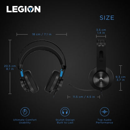 Lenovo Legion H300 Stereo Gaming Headset - Stereo